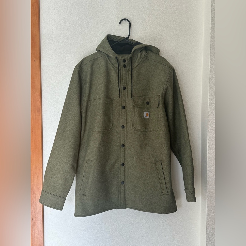 Carhartt Men's Olive Hooded Jacket